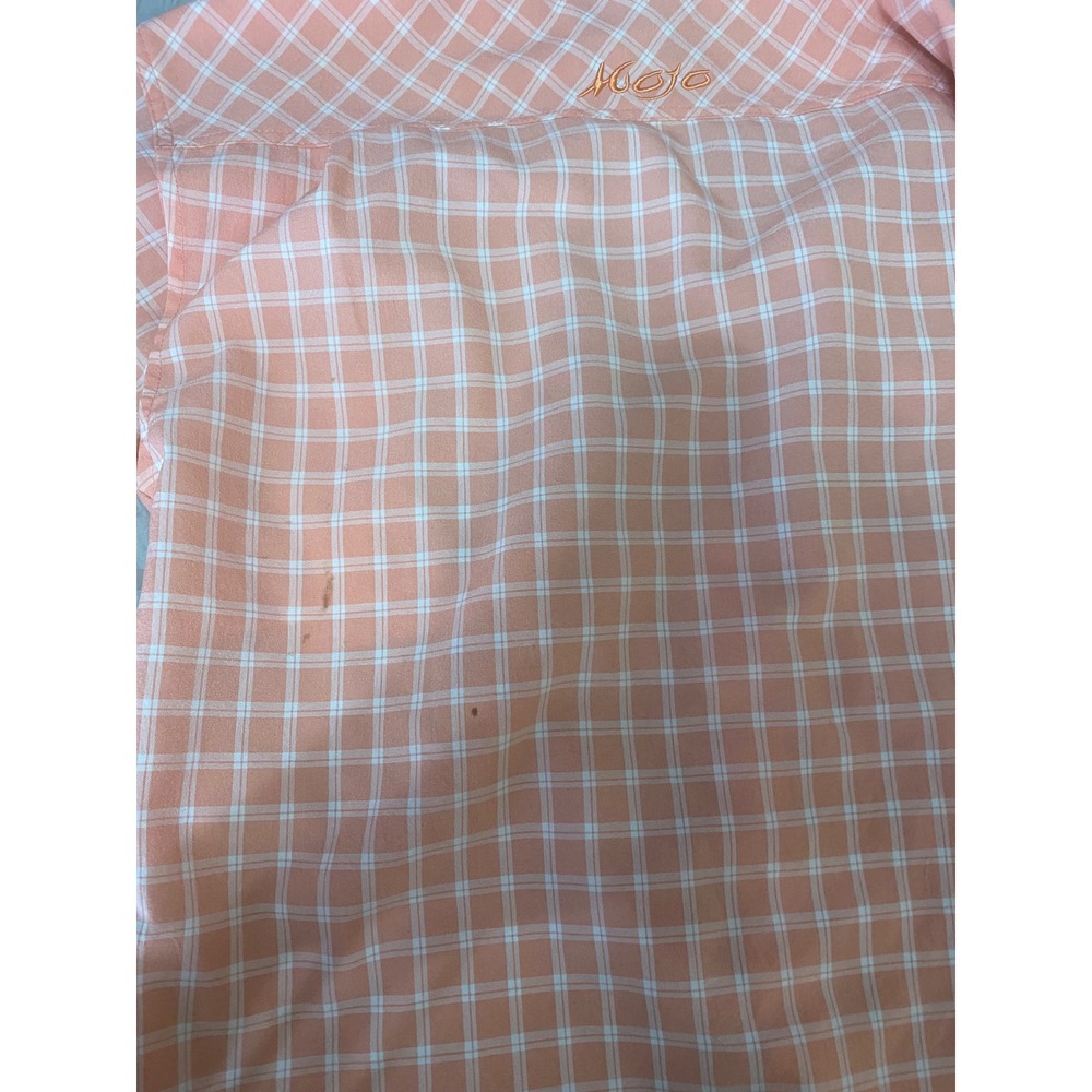Mojo Sportswear Plaid Fishing Shirt Long Sleeve‎ Button Up Casual Medium - Picture 7 of 7